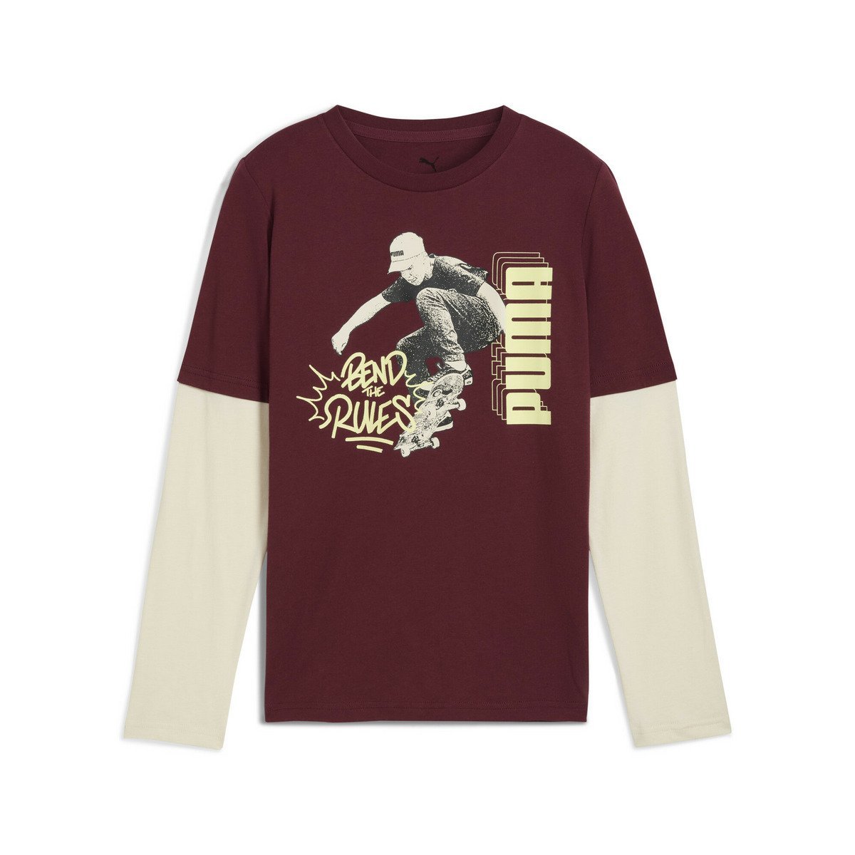 【SALE／30%OFF】PUMA ボーイズ ミッド90S レイヤード 長袖 Tシャツ 120-160cm プーマ トップス カットソー・Tシャツ