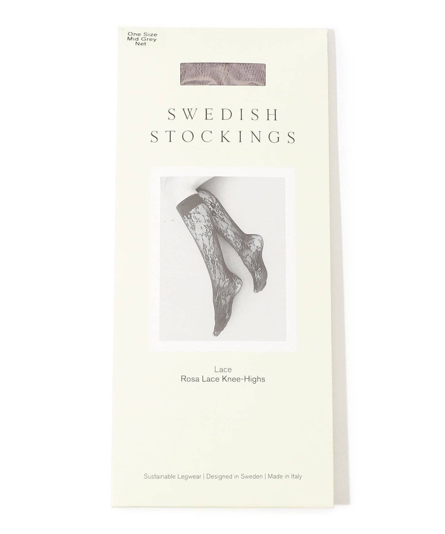 TOMORROWLAND SWEDISH STOCKINGS Rosa Lace Knee-Highs レース ニーハイソックス トゥモローランド 靴下・レッグウェア 靴下 グレー【送料無料】