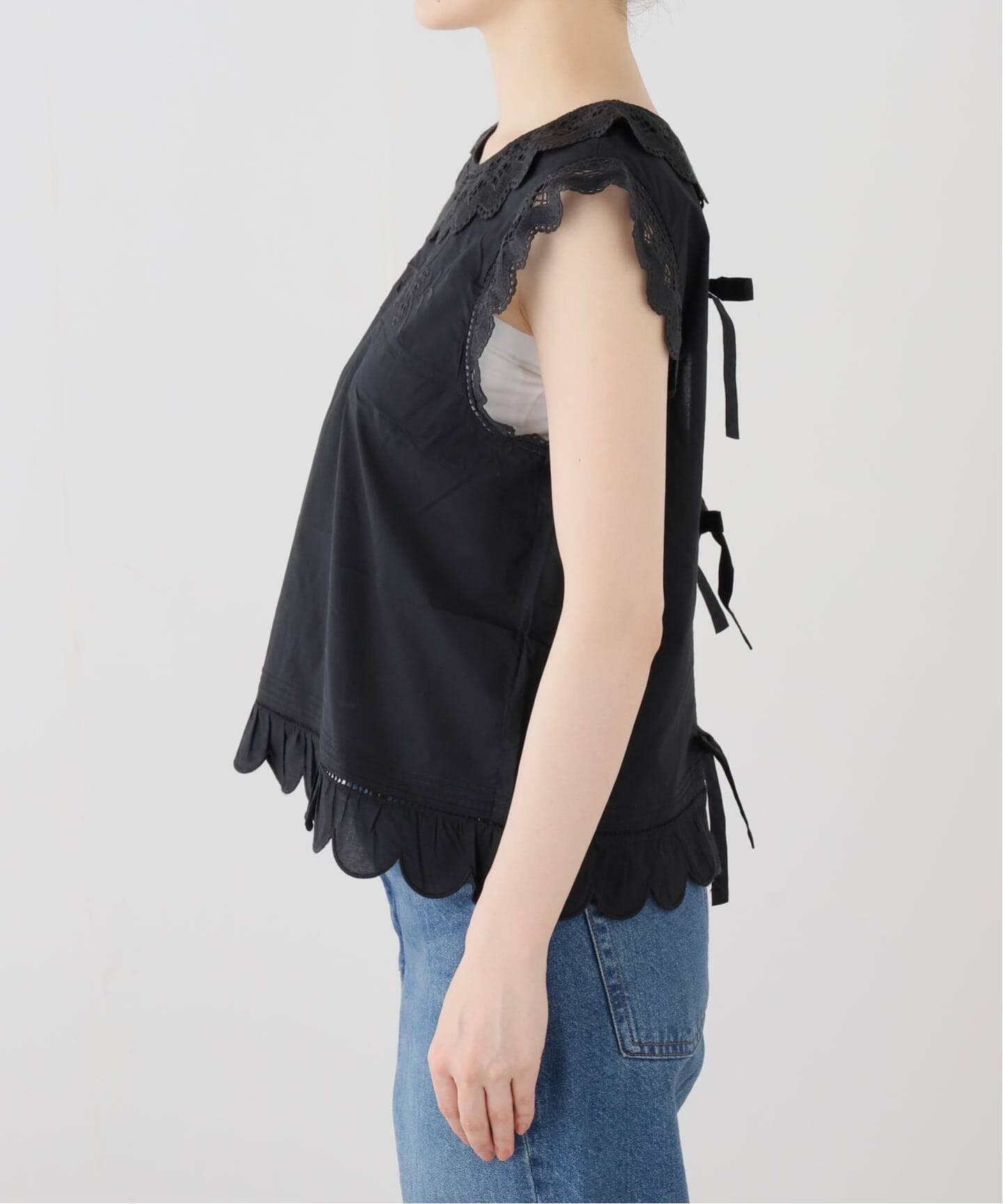 SLOBE IENA THE GARMENT/ザ ガーメント Kirsten Cloth Top 22236 スローブ イエナ トップス シャツ・ブラウス ブラック ホワイト