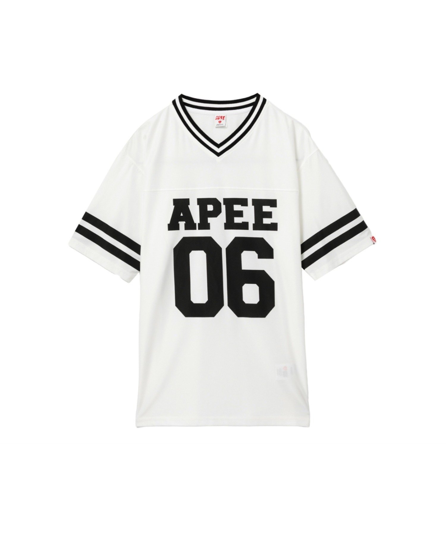 APEE 06 PRINTED FOOTBALL TEE #2 ア ベイシング エイプ トップス カットソー・Tシャツ ホワイト ブラック