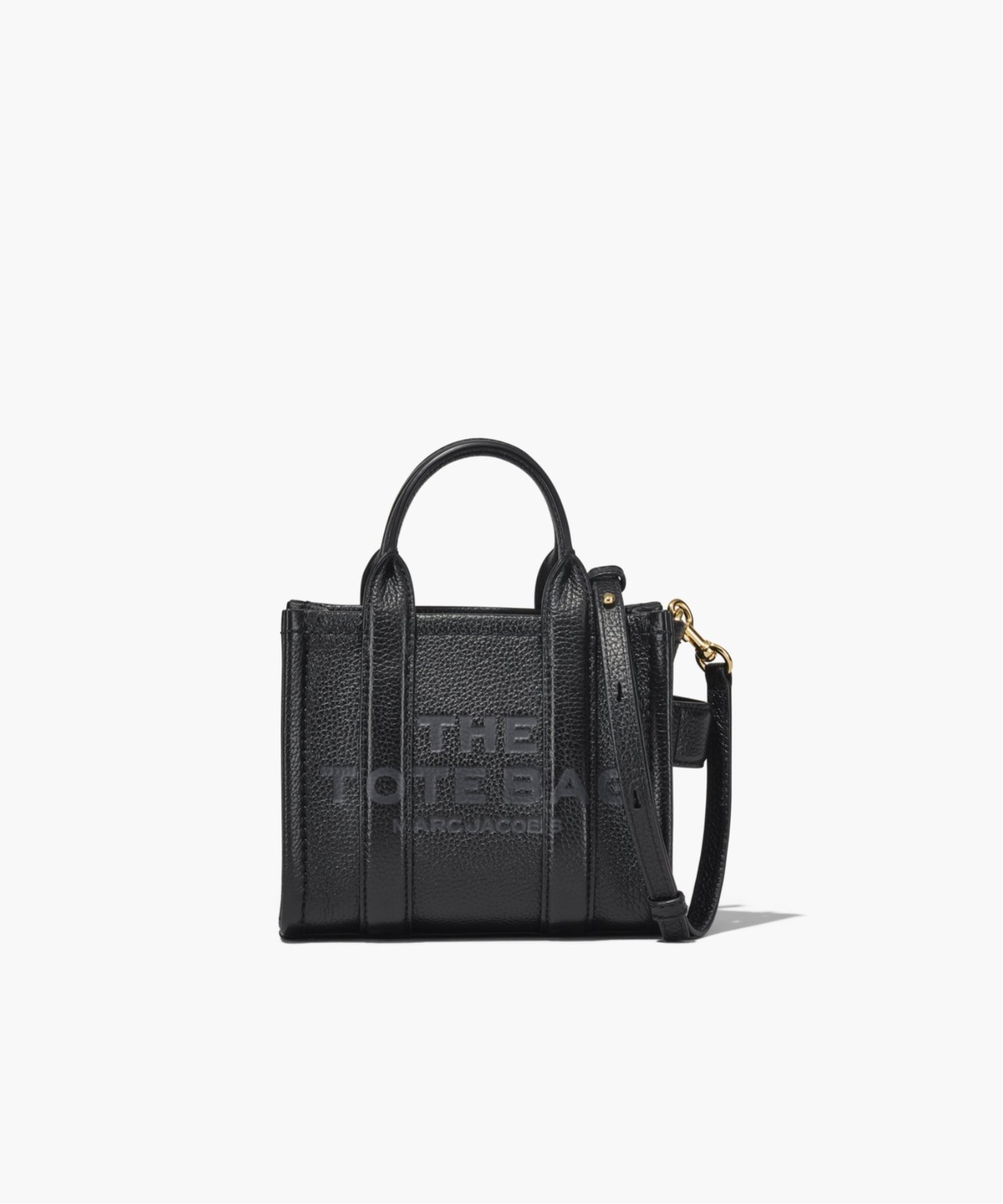 マークジェイコブス バッグ（レディース） MARC JACOBS 【公式】THE LEATHER CROSSBODY MINI TOTE BAG/ザ レザークロスボディ ミニ トートバッグ マーク ジェイコブス バッグ トートバッグ ブラック【送料無料】