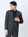 【SALE/50%OFF】TAKA-Q ストレッチジャージ スリムフィット 2ボタンジャケット グレー(セットアップ可能) タカキュー スーツ・フォーマル スーツジャケット グレー【送料無料】