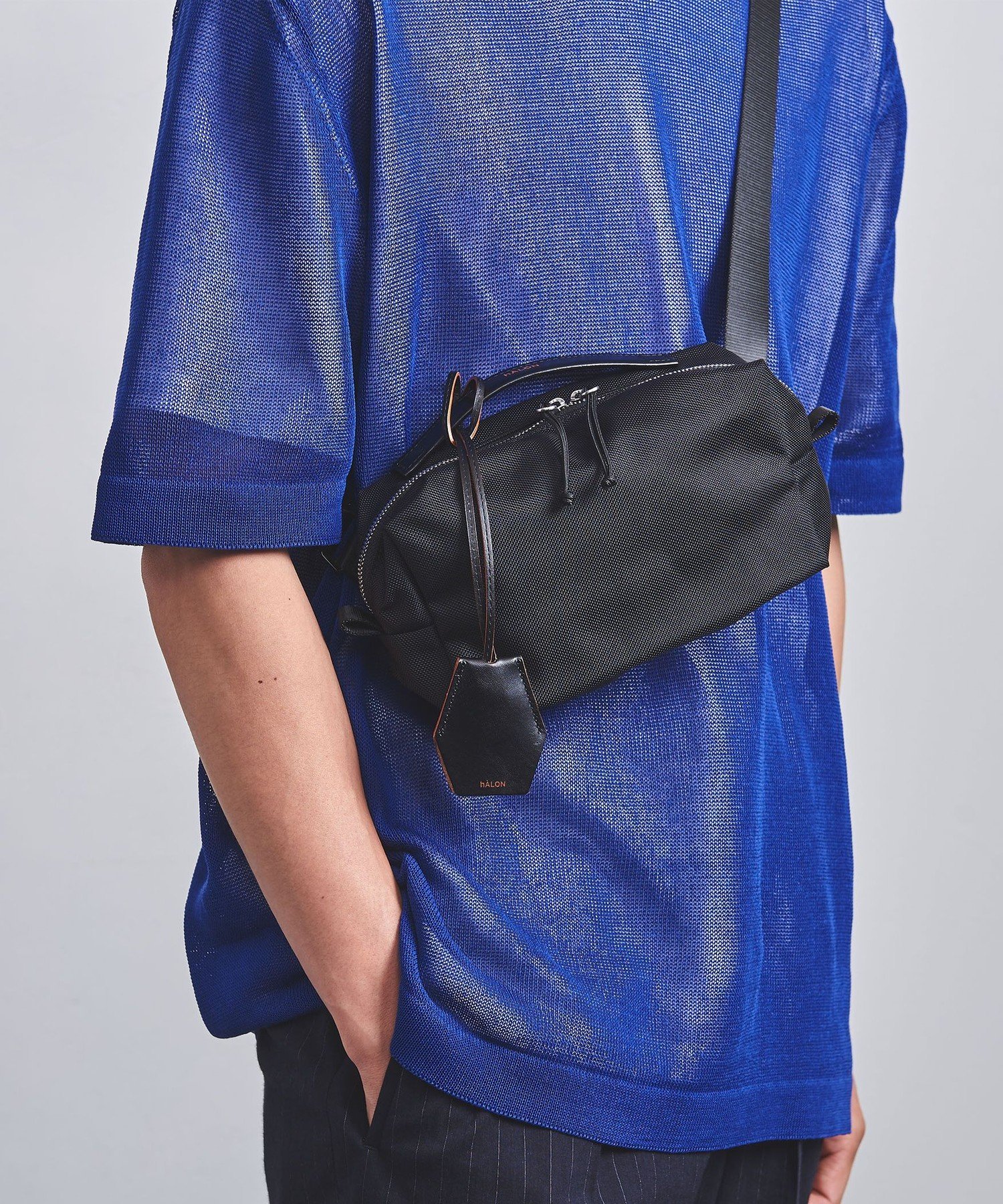 ユナイテッドアローズ バッグ メンズ UNITED ARROWS ＜hALON＞ HOLIDAY SQUARE SHOULDER/ショルダーバッグ ユナイテッドアローズ バッグ ショルダーバッグ ブラック【送料無料】