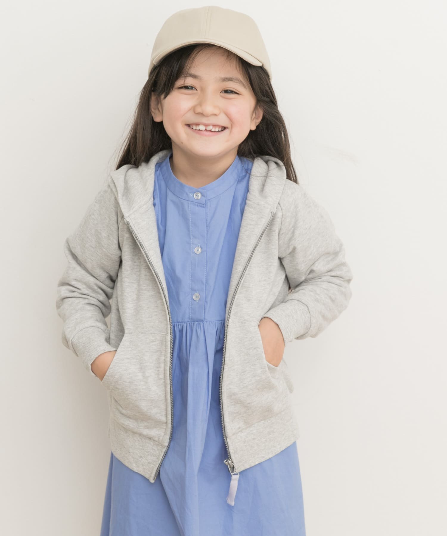 楽天Rakuten Fashion【SALE／45％OFF】URBAN RESEARCH DOORS 裏毛ジップパーカー（KIDS） アーバンリサーチドアーズ トップス その他のトップス グレー ブルー