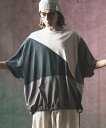 GLIMCLAP mt9005- Switching imapct design T-shirt U Tシャツ カンビオ トップス カットソー・Tシャツ【送料無料】