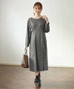 【SALE/50%OFF】IKKA LOUNGE カットジャガードワンピース イッカ ワンピース・ドレス ドレス