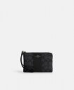 【SALE/62%OFF】COACH OUTLET 【公式】コーナー ジップ リストレット・シグネチャー キャンバス・ストライプ コーチ アウトレット 財布・ポ...