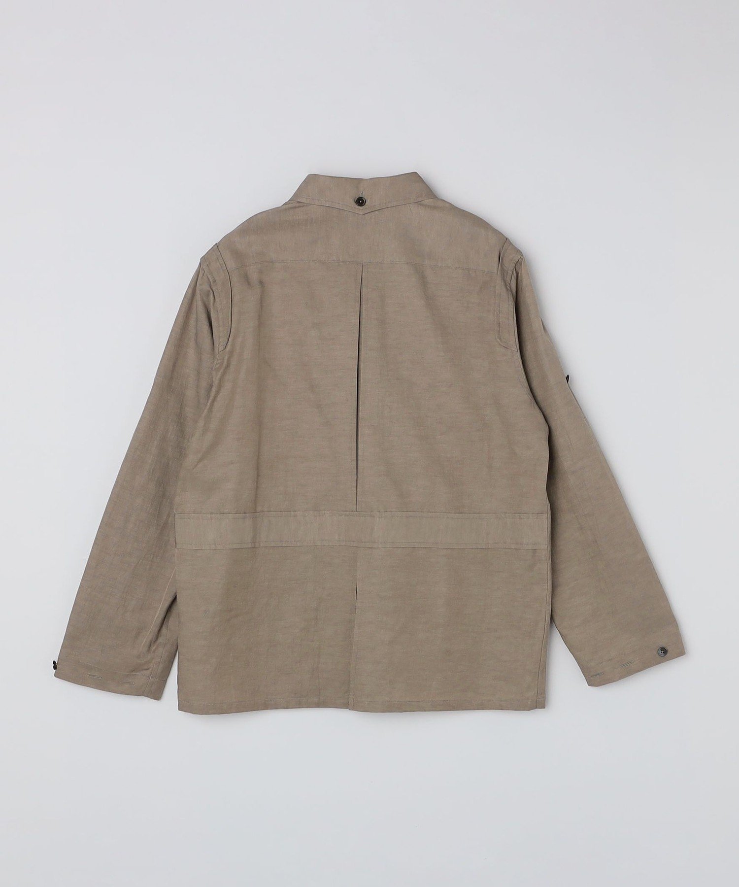 【SALE／40%OFF】SHIPS MEN benine9: VINTAGEFINISHED COTTON CUPRA SAFARI JACKET シップス ジャケット・アウター ブルゾン・ジャンパー ベージュ【送料無料】