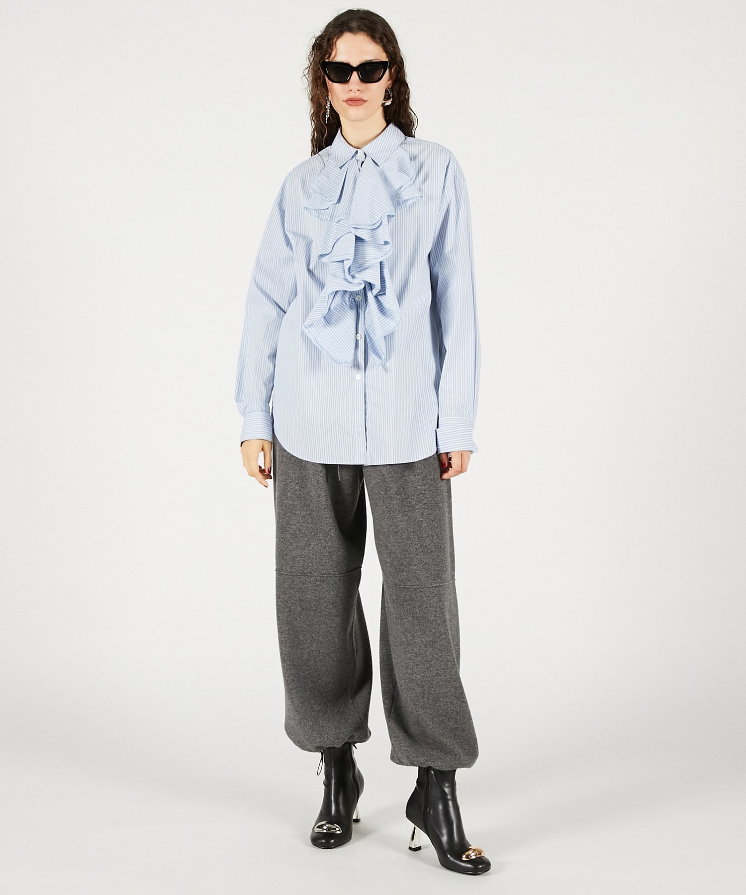 PRANK PROJECT ワイドニットパンツ プランク プロジェクト パンツ その他のパンツ ブラック グレー ホワイト【送料無料】のサムネイル