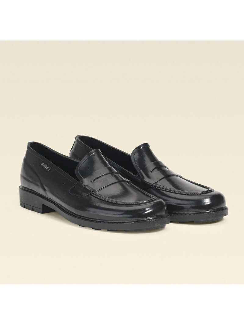 AIGLE LOAFER MEN エーグル シューズ レインブーツ ブラック【送料無料】