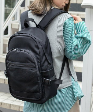 レディースWEGO メッシュポケットバックパック ウィゴー バッグ リュック/バックパック ブラック【送料無料】