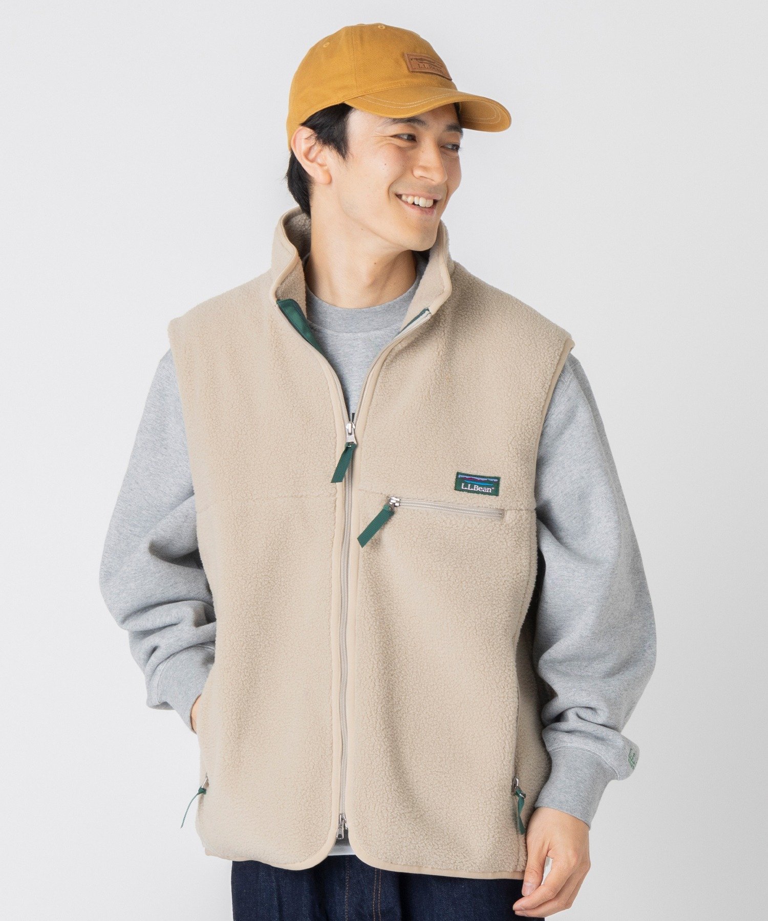 【SALE／10%OFF】L.L.Bean 【JAPAN EDITION】トップシャム・ボア・フリース・ベスト エルエルビーン トップス ベスト・ジレ ベージュ パープル グレー ネイビー【送料無料】