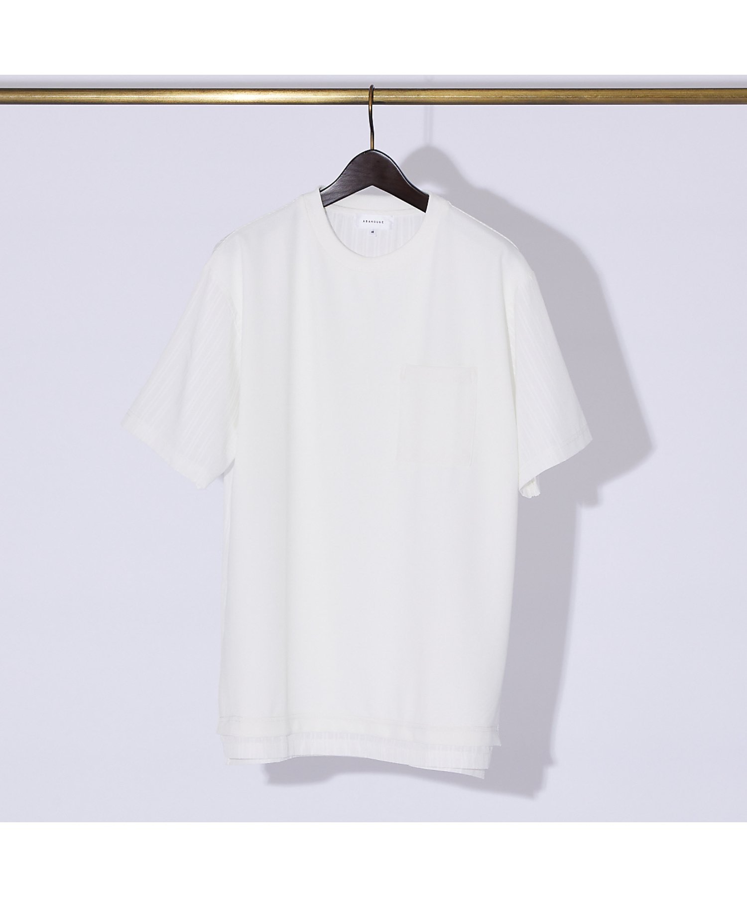 【SALE／30%OFF】ABAHOUSE LASTWORD 【ポンチ*フハク】コンビTシャツ アバハウス トップス カットソー・Tシャツ ブラック グレー ホワイト【送料無料】