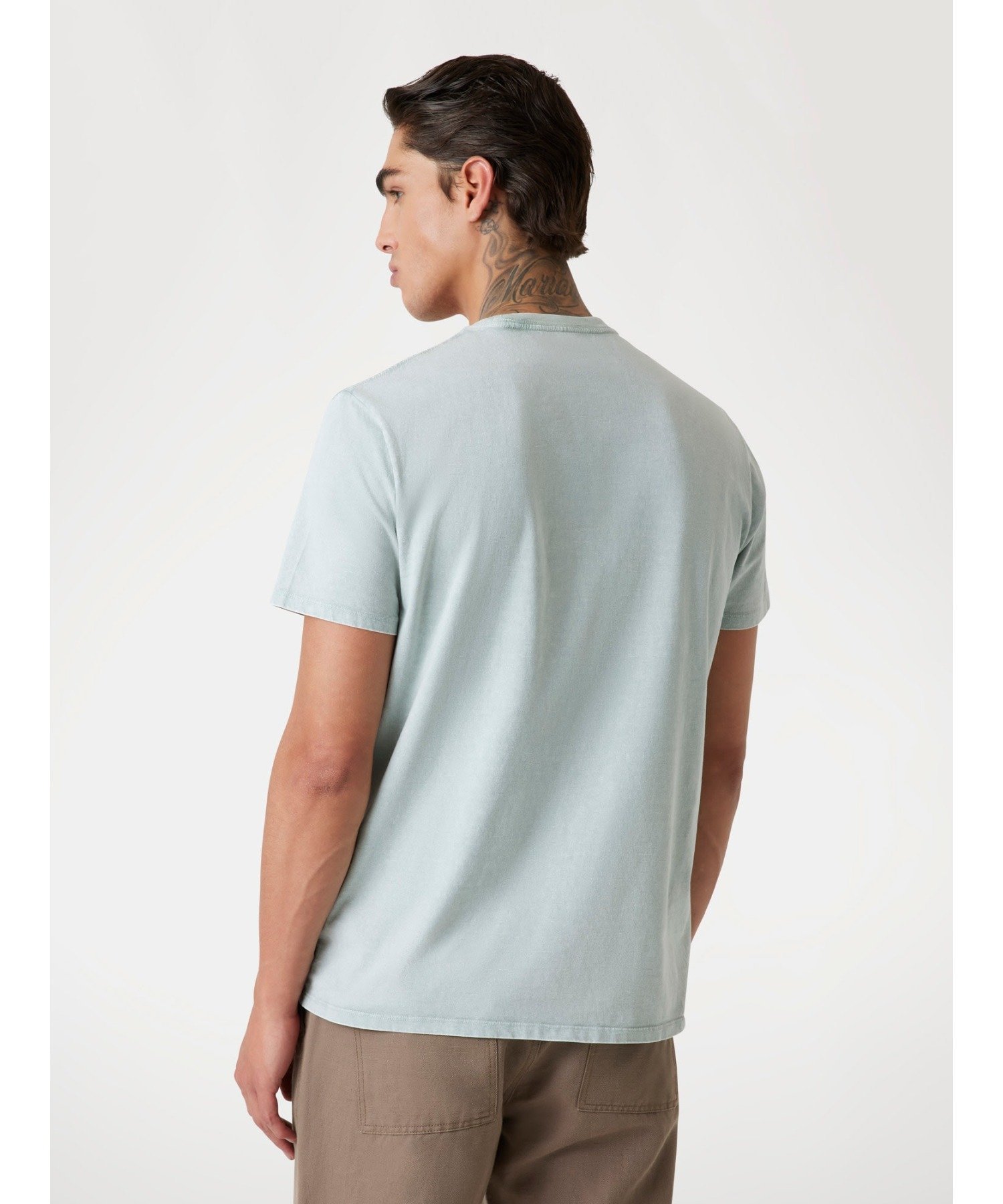 GUESS 半袖Tシャツ (M)SS Bsc Guess Inset Logo Tee ゲス トップス カットソー・Tシャツ グリーン