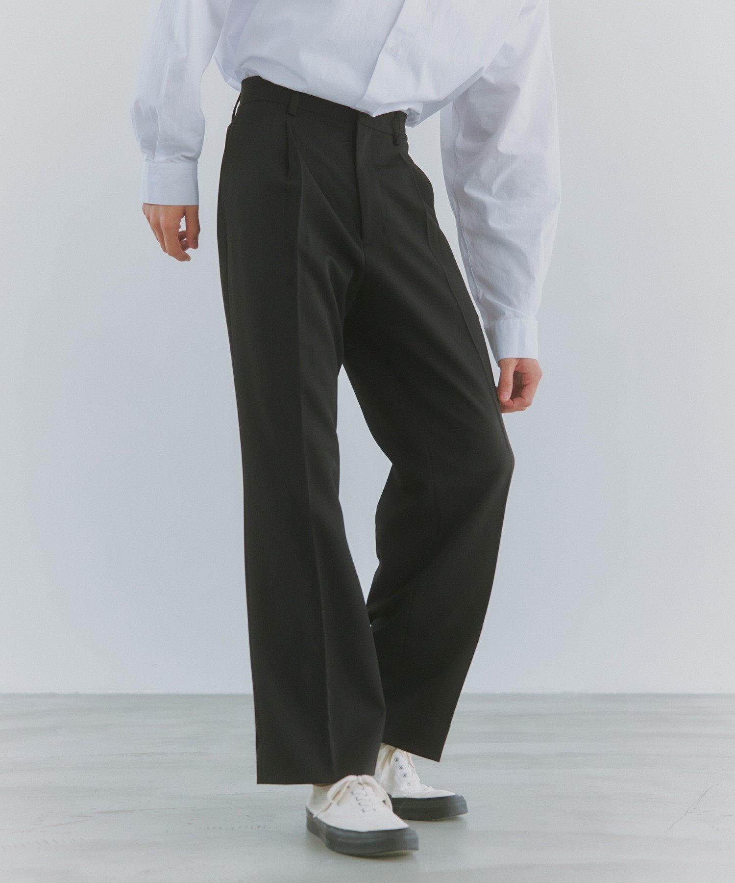 NewAnce NewAnce/Hopsack Pants ホップサックスラックスパンツ セットアップセブン パンツ その他のパンツ ブラック ネイビー ベージュ
