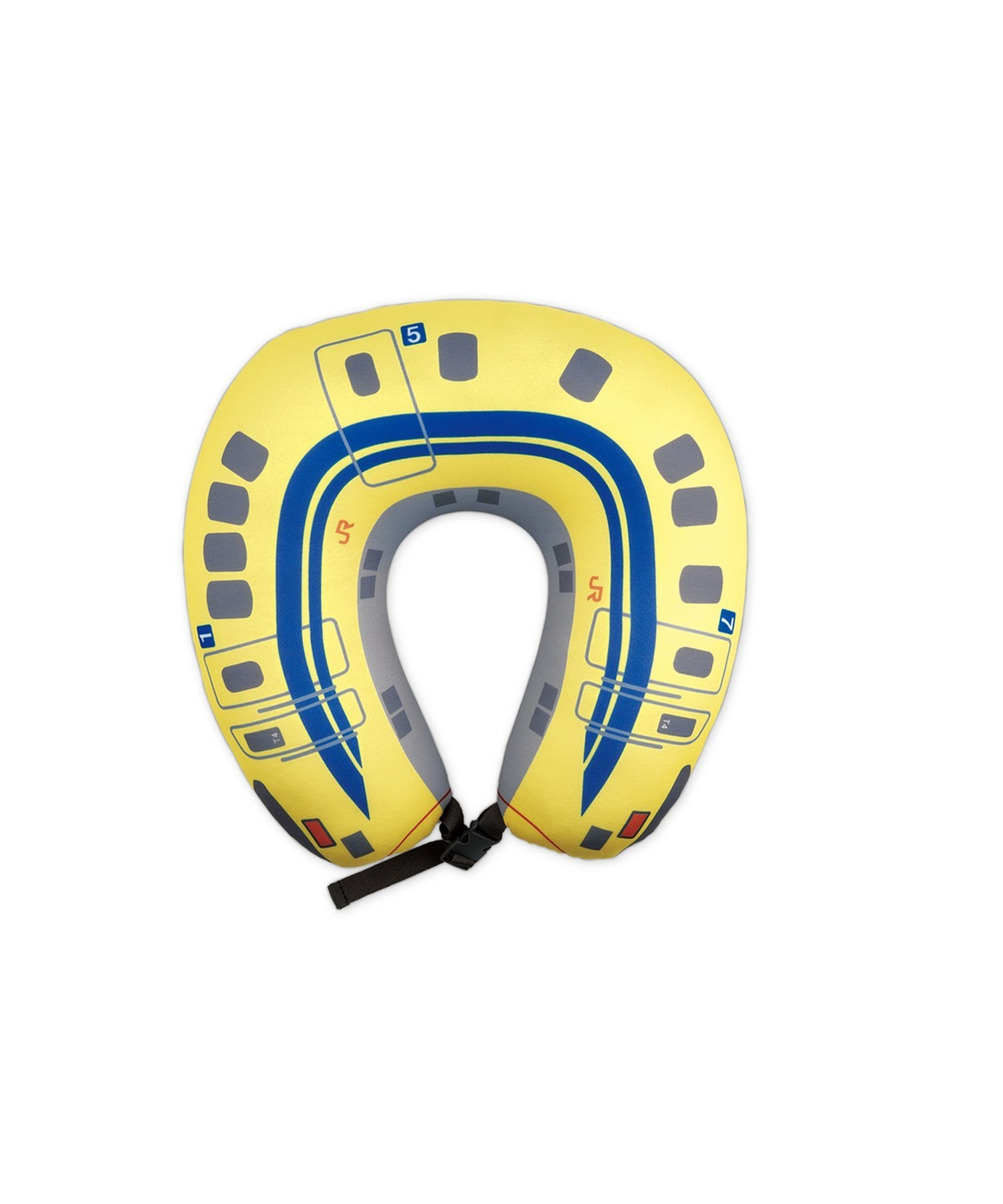 BACKYARD FAMILY 新幹線2WAYネックピロー ローラ インテリア・生活雑貨 トラベルグッズ イエロー