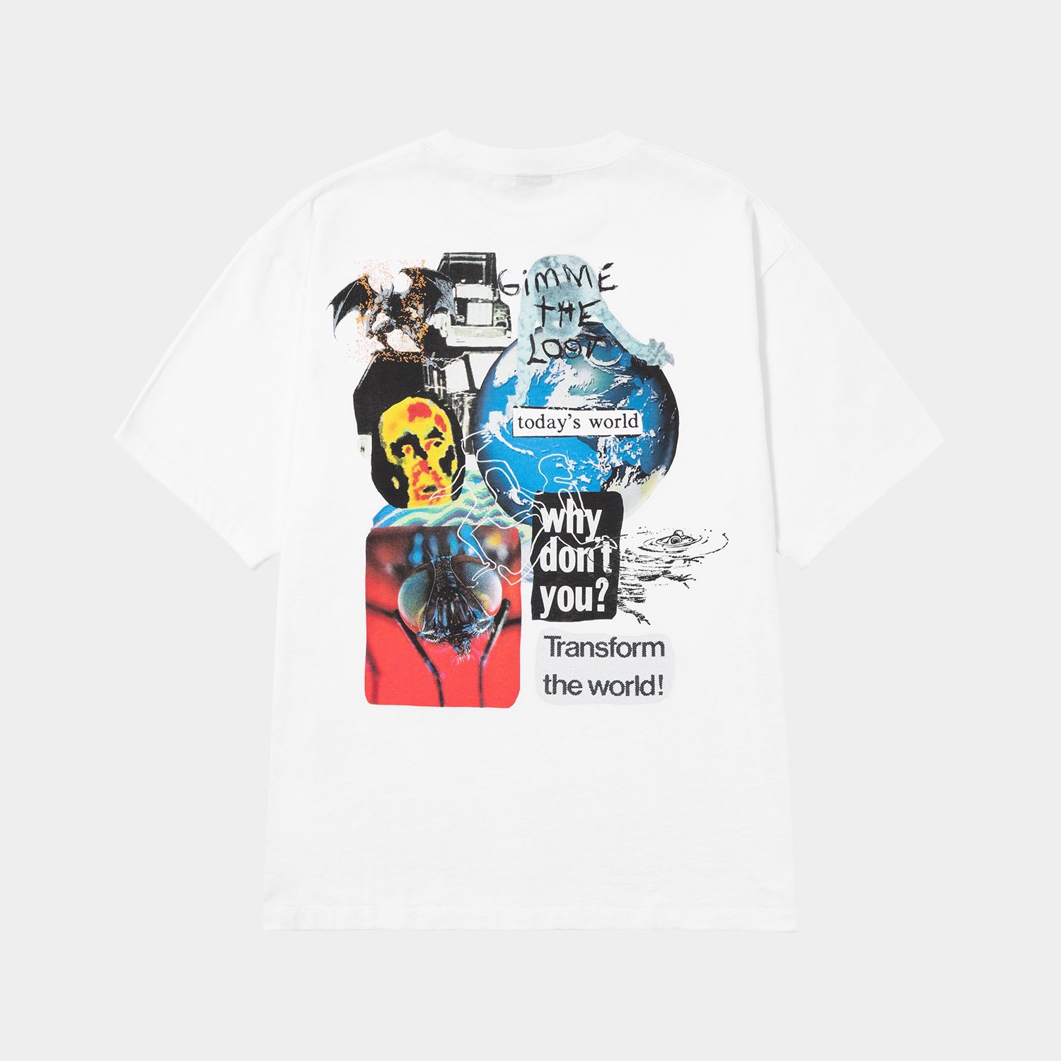 GIMME THE LOOT TEE / HUF ハフ Tシャツ ハフ トップス カットソー・Tシャツ ホワイト ブラック