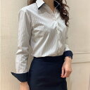 ブリックハウスシャツ工房 Yシャツ BRICK HOUSE by Tokyo Shirts 形態安定 スキッパーカラー 長袖レディースシャツ トーキョーシャツ スーツ・フォーマル Yシャツ・カッターシャツ ベージュ