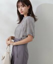 PROPORTION BODY DRESSING レースバルーンブラウス プロポーションボディドレッシング トップス シャツ ブラウス グレー ホワイト ネイビー【送料無料】