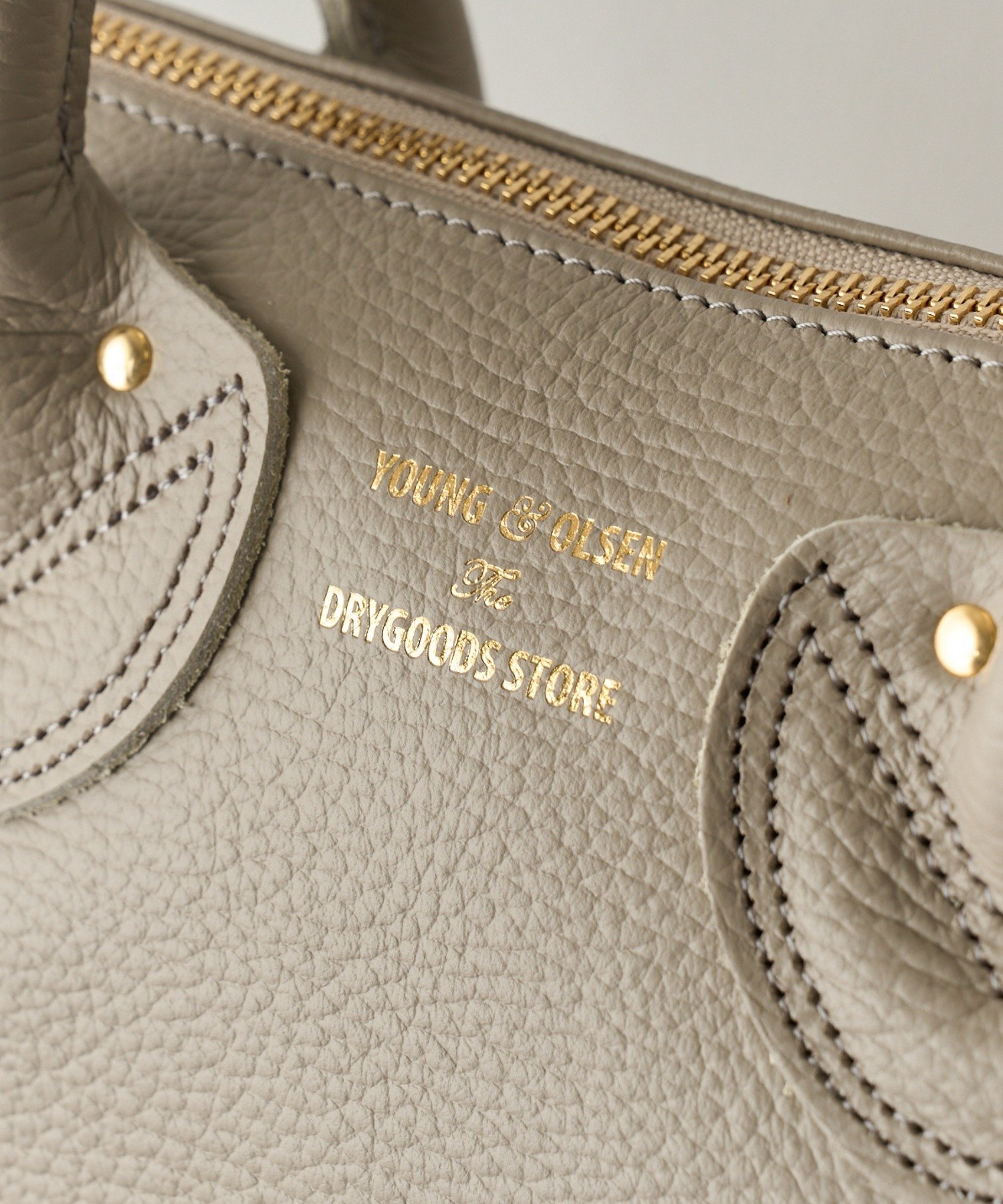 YOUNG & OLSEN The DRYGOODS STORE YOUNG&OLSEN/EMBOSSED LEATHER D BOSTON S YO2501-GD009 セットアップセブン バッグ ボストンバッグ ブラウン【送料無料】