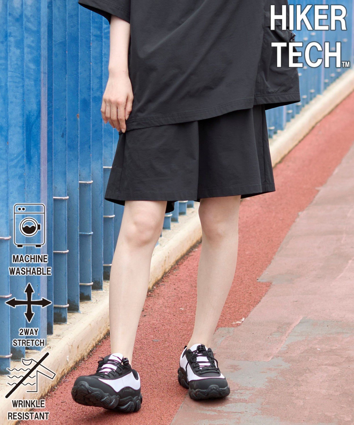 ハイカーテックライトウエイトショーツ【洗濯機洗い可・2WAYストレッチ・防シワ】 コーエン パンツ その他のパンツ ブラウン ブラック グレー
