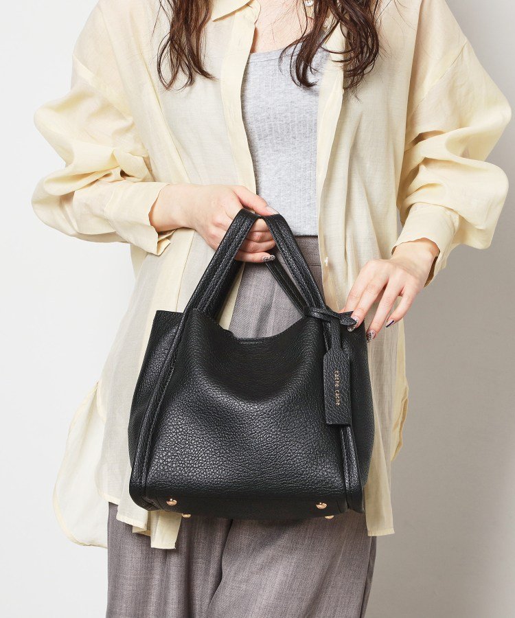 【SALE／10%OFF】ESPERANZA ミニショルダー付きトートバッグ エスペランサ バッグ トートバッグ グリーン ベージュ ブラック【送料無料】