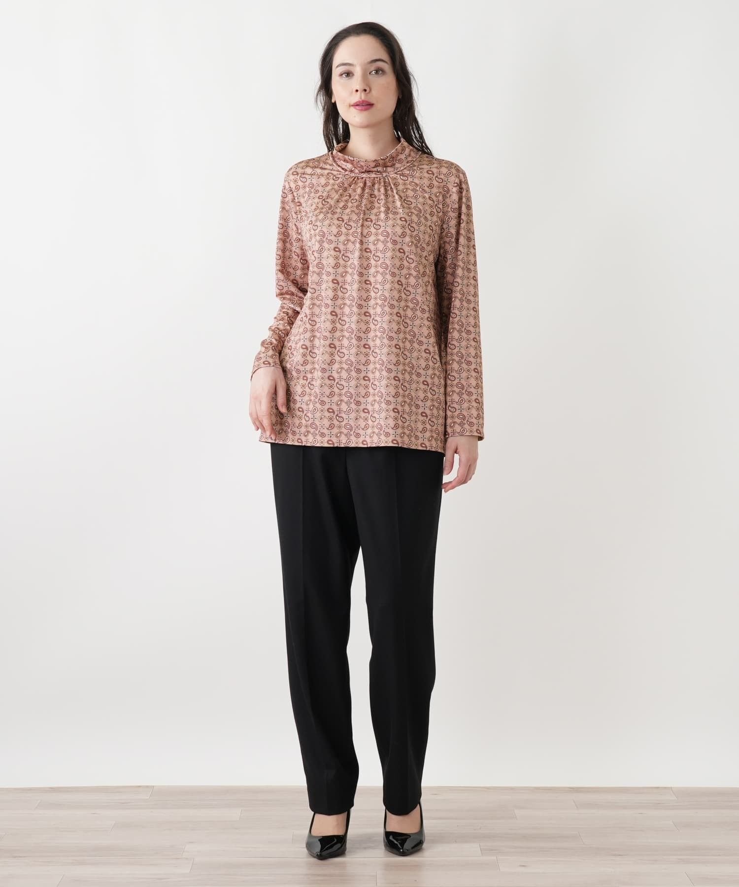 Leilian PLUS HOUSE カットソー レリアン プラスハウス トップス カットソー・Tシャツ レッド
