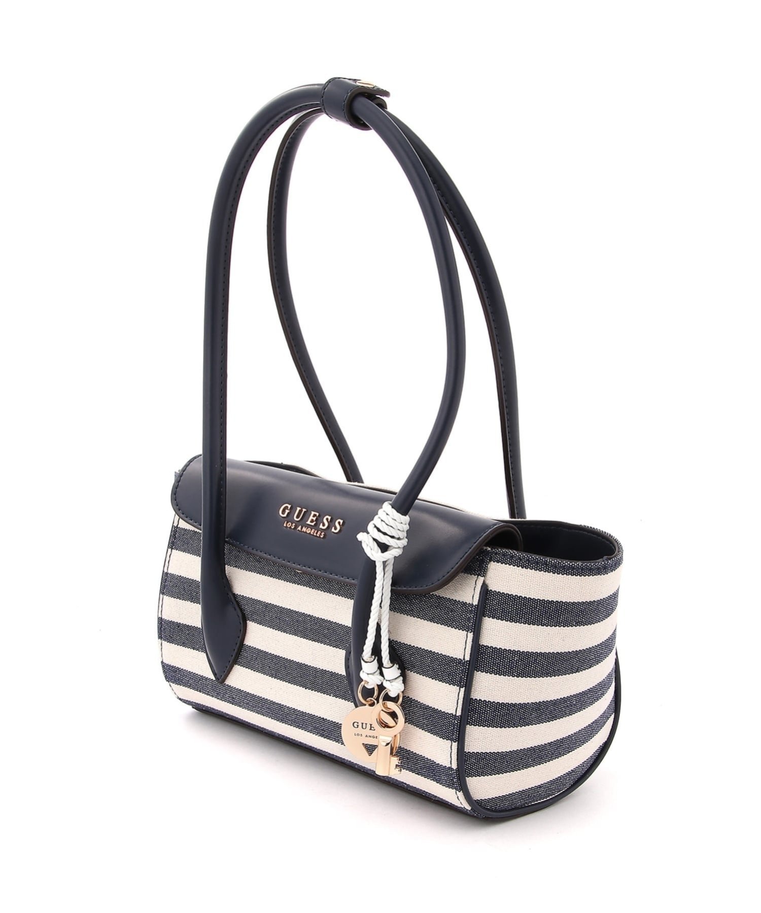 GUESS/(W)TABI Satchel ショルダーバッグ ゲス バッグ ショルダーバッグ ベージュ ネイビー