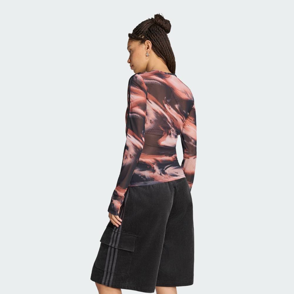 【公式】アディダス adidas 返品可 グラフィック メッシュ Tシャツ アディダス トップス カットソー・Tシャツ レッド