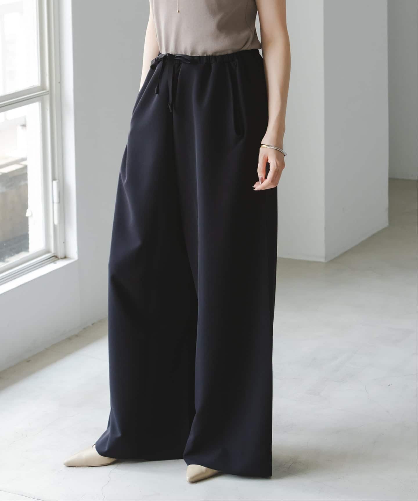 NOBLE 《予約・セットアップ対応》COG THE BIGSMOKE/コグザビッグスモーク ALISON TROUSERS ノーブル パンツ その他のパンツ ブラック ホワイト