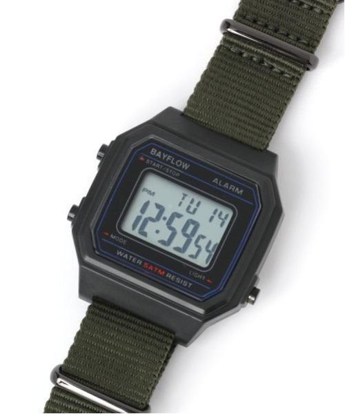 【SALE／50%OFF】BAYFLOW (M)マルチデジタルウォッチ ベイフロー アクセサリー・腕時計 腕時計 カーキ ブラック ベージュ