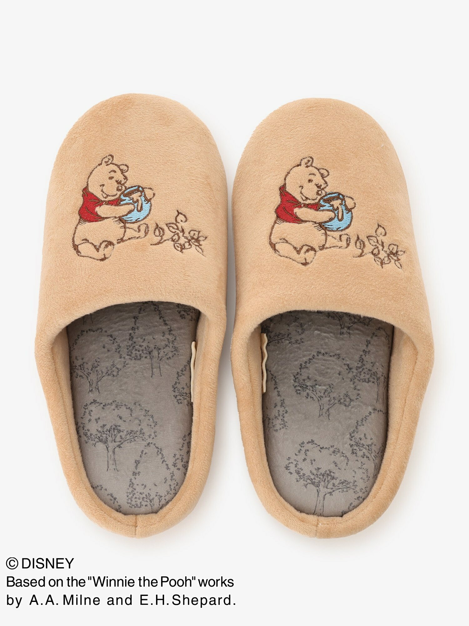 アフタヌーンティー スリッパ・ルームシューズ Afternoon Tea LIVING ルームシューズ/ディズニーコレクション・Winnie the Pooh アフタヌーンティー・リビング インテリア・生活雑貨 その他のインテリア・生活雑貨 ベージュ