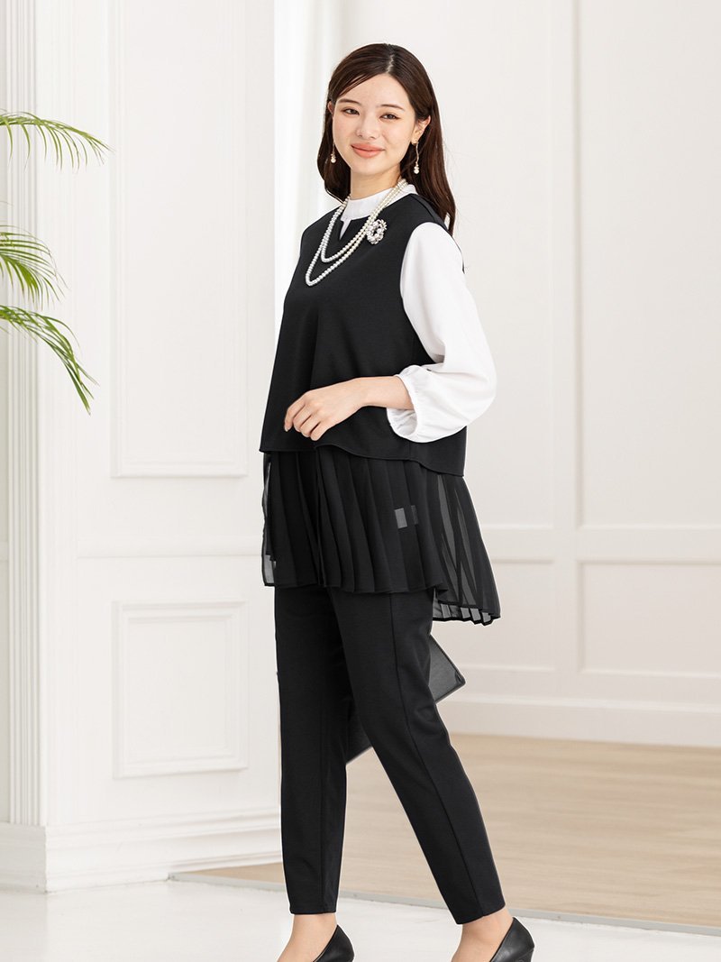 AddRouge スーツ レディース セットアップ フォーマル 卒業式 入学式 ママスーツ アッドルージュ スーツ・フォーマル セットアップスーツ ベージュ ブラック グレー ネイビー【送料無料】