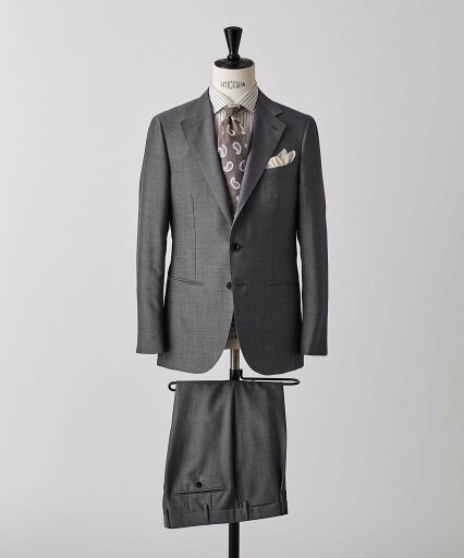 UNITED ARROWS ウールモヘヤ シャンブレー 3ボタン スーツ S-MODEL ユナイテッドアローズ スーツ・フォーマル セットアップスーツ グレー【送料無料】 UNITED ARROWS ウールモヘヤ シャンブレー 3ボタン スーツ S-MODEL ユナイテッドアローズ スーツ・フォーマル セットアップスーツ グレー【送料無料】