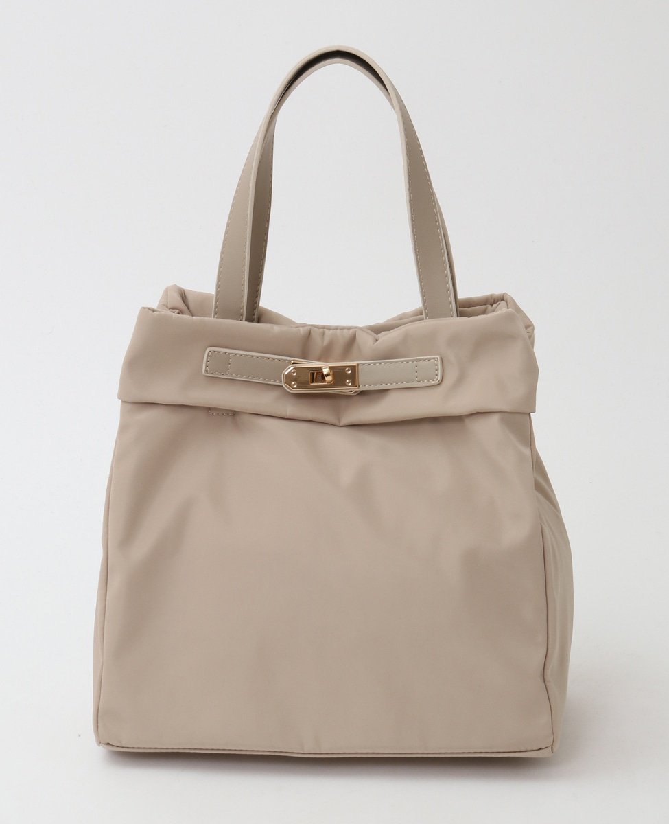 TIARA ナイロントートバッグ ティアラ バッグ トートバッグ ブラック ベージュ【送料無料】