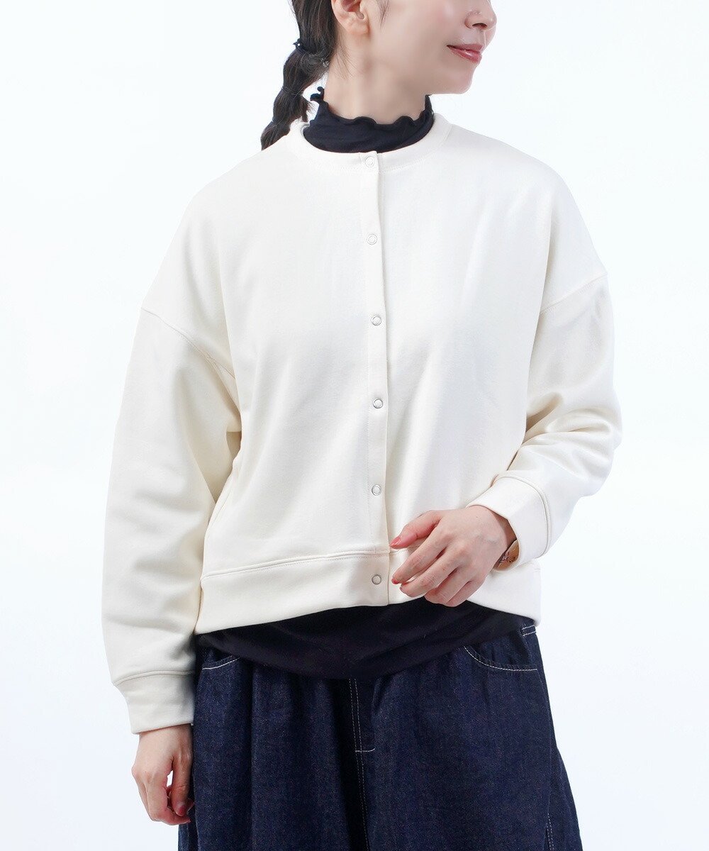 PONT DE CHALONS ポンデシャロン NEWドロップスナップカーディガン ブルーコムブルー トップス カーディガン【送料無料】