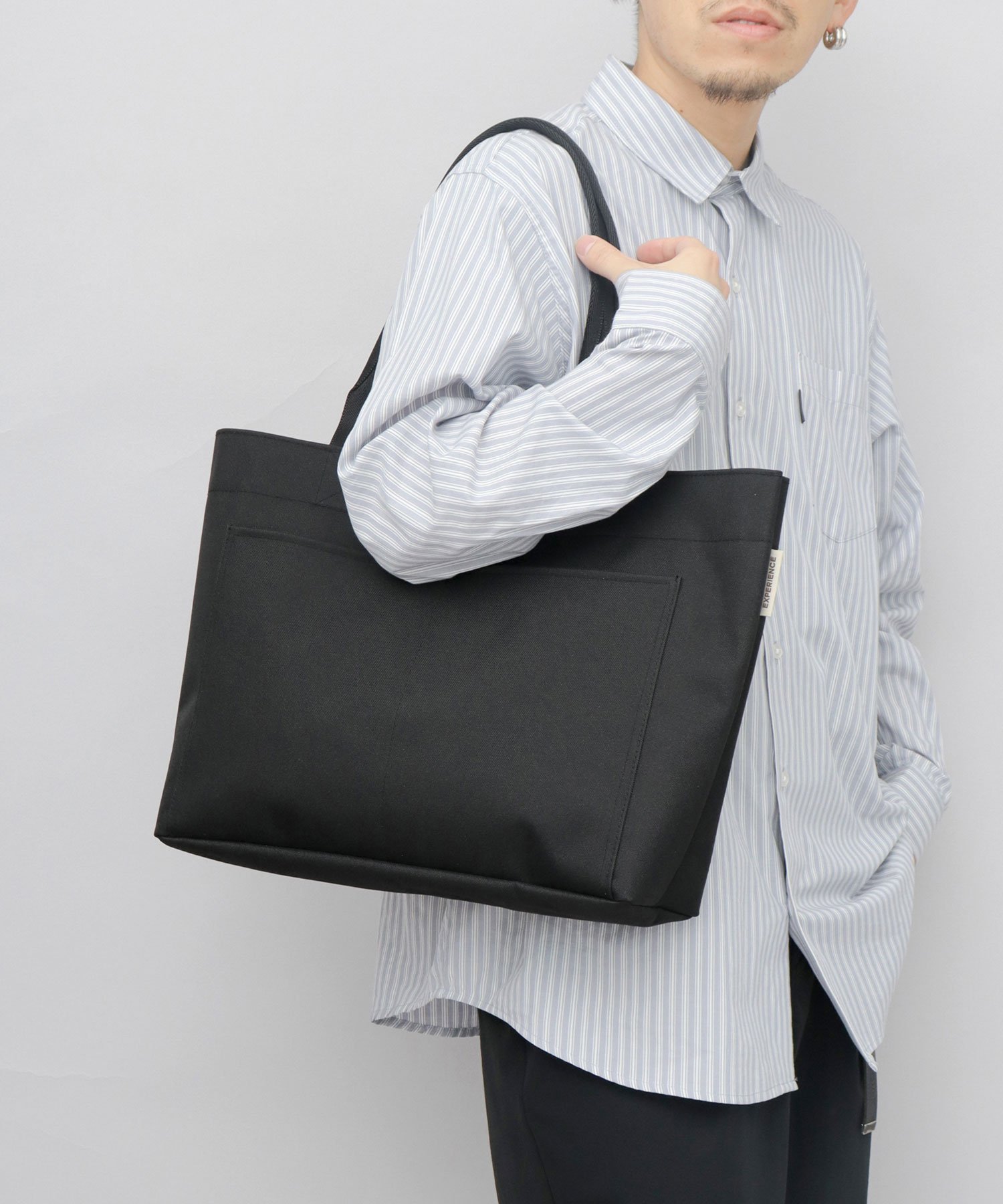 WILDERNESS EXPERIENCE WILDERNESS EXPERIENCE トートバッグ 日本製 大容量 エー.エム.エス. バッグ トートバッグ ブラック