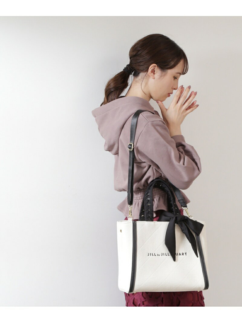 JILL by JILL STUART トリミングハンドル(大) ジル バイ ジル スチュアート バッグ その他のバッグ ホワイト ブラック ブラウン【送料無料】のサムネイル