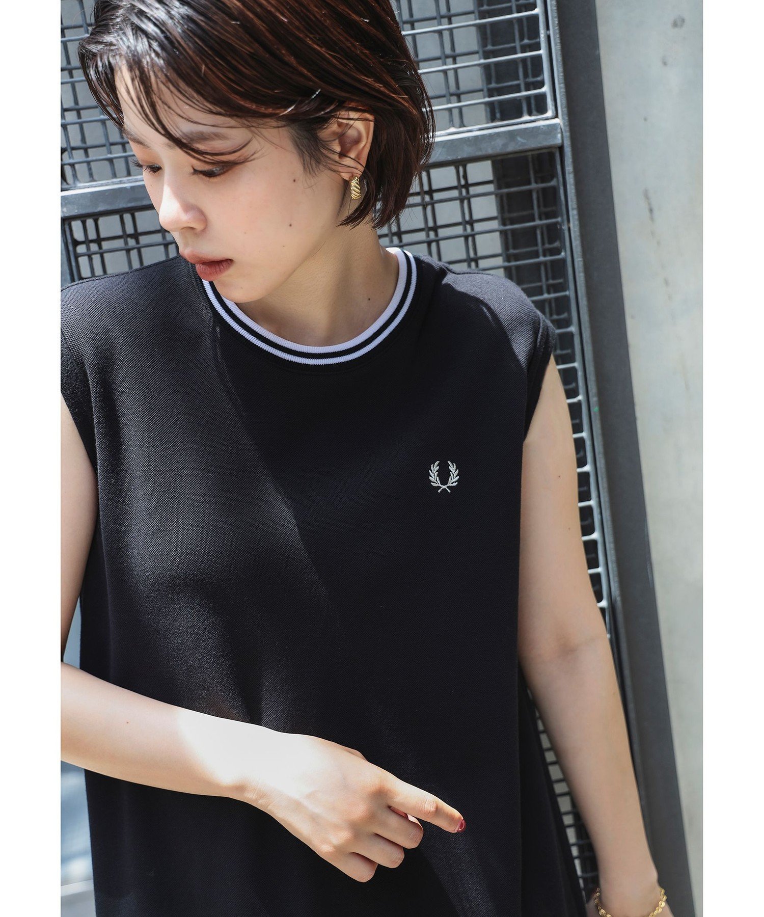 Ray BEAMS FRED PERRY * Ray BEAMS /  Tipped Dress ӡॹ  ԡɥ쥹 ¾Υԡɥ쥹 ֥å ۥ磻ȡ̵