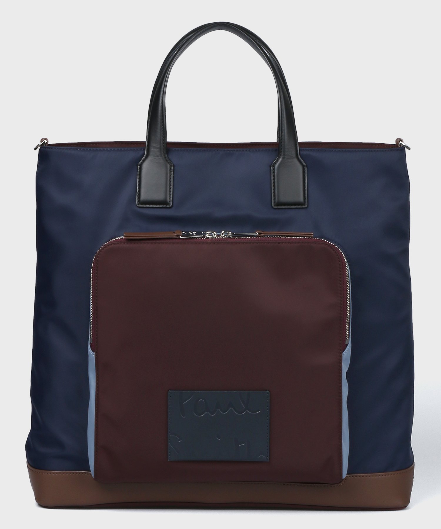 【SALE／40 OFF】Paul Smith 【公式】ナイロンカラーブロッキング トートバッグ ポール スミス アウトレット バッグ トートバッグ ネイビー【送料無料】