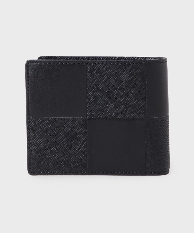 tk.TAKEO KIKUCHI イントレ二つ折り財布 ティーケータケオキクチ 財布・ポーチ・ケース 財布 ブラック【送料無料】