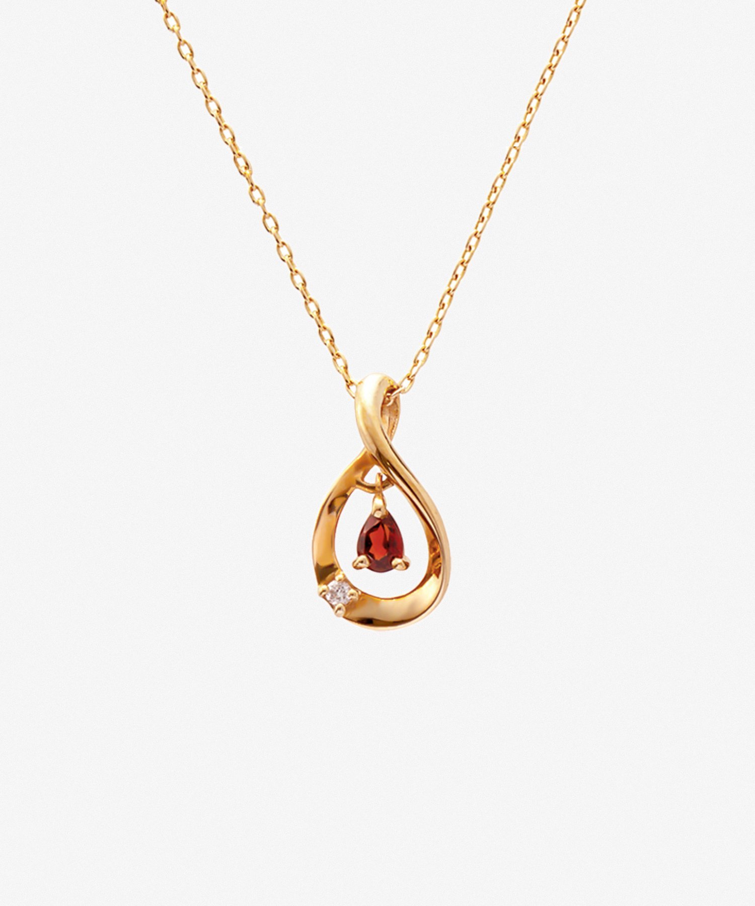 WISP JEWELRY K10YGネックレス(1月誕生石) ウィスプジュエリー アクセサリー・腕時計 ネックレス イエロー【送料無料】