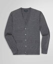 BROOKS BROTHERS メリノウール Vネックカーディガン ブルックス ブラザーズ トップス カーディガン グレー【送料無料】