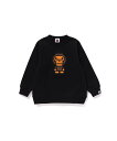 A BATHING APE BABY MILO BLOCK CREWNECK SWEATSHIRT ア ベイシング エイプ トップス スウェット・トレーナー ピ...