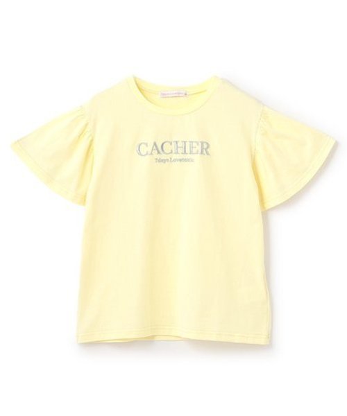Lovetoxic 【7days】袖フレアTシャツ ナルミヤオンライン トップス カットソー・Tシャツ ホワイト パープル グレー