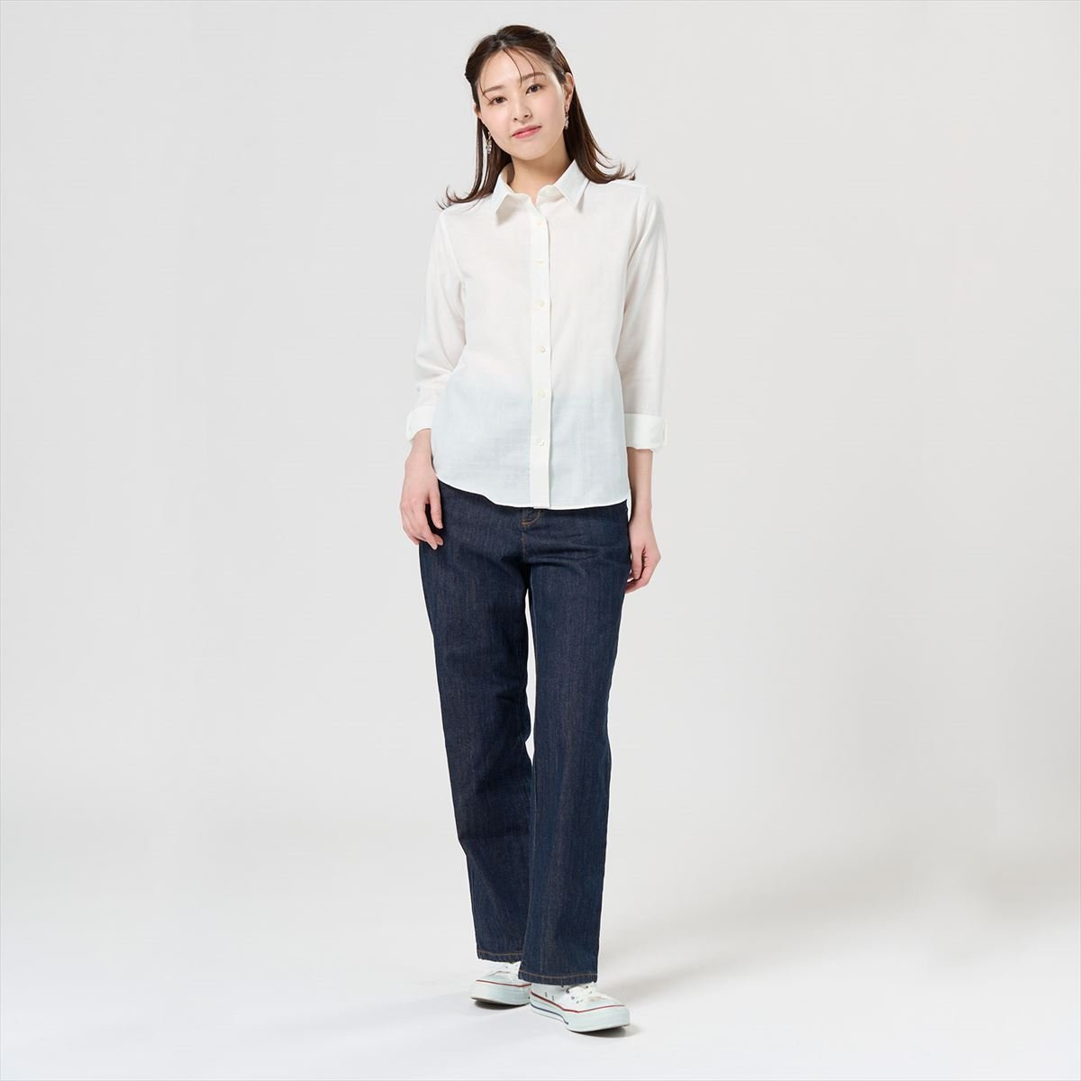 Pitta Re:) 【Pitta Re:)】 カジュアルシャツ ふわっとガーゼシャツ 長袖 綿100% レディース BL02J100AB14R4G-90 トーキョーシャツ トップス シャツ・ブラウス ホワイト