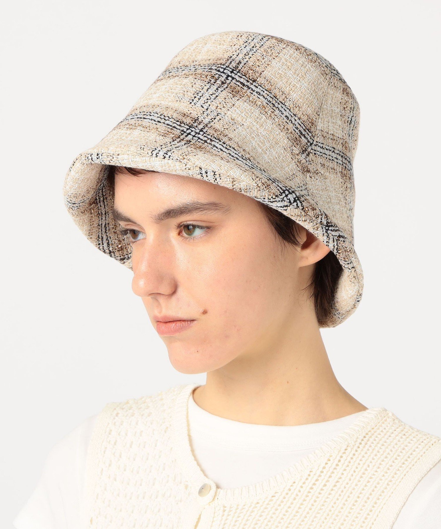 【SALE／40%OFF】TOMORROWLAND GOODS La Maison de Lyllis BELL バケットハット トゥモローランド 帽子 ハット ベージュ【送料無料】