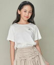 JENNI love 【コットン100%】ワンポイントししゅうTシャツ ジェニィオンラインショップ トップス カットソー・Tシャツ ホワイト ブラック