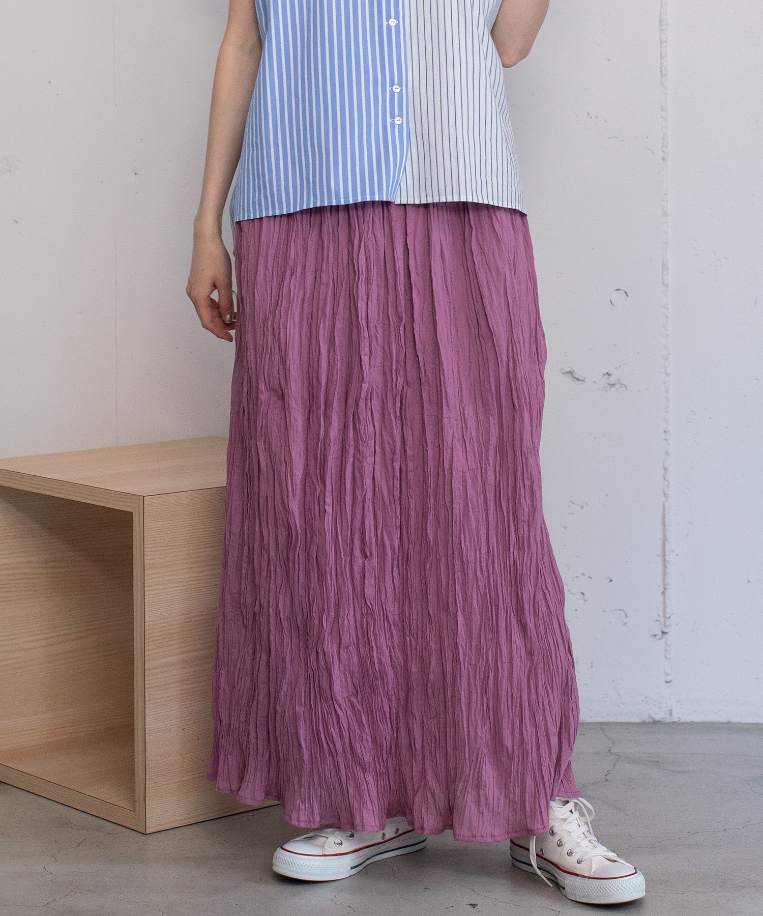 【SALE／30%OFF】POU DOU DOU ＜made in INDIA＞クリンクルスカート プードゥードゥー スカート その他..