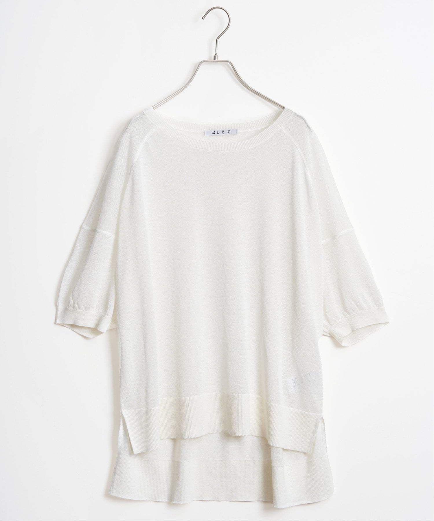 【SALE／40%OFF】LBC with Life シアーニットT エルビーシー トップス ニット ホワイト